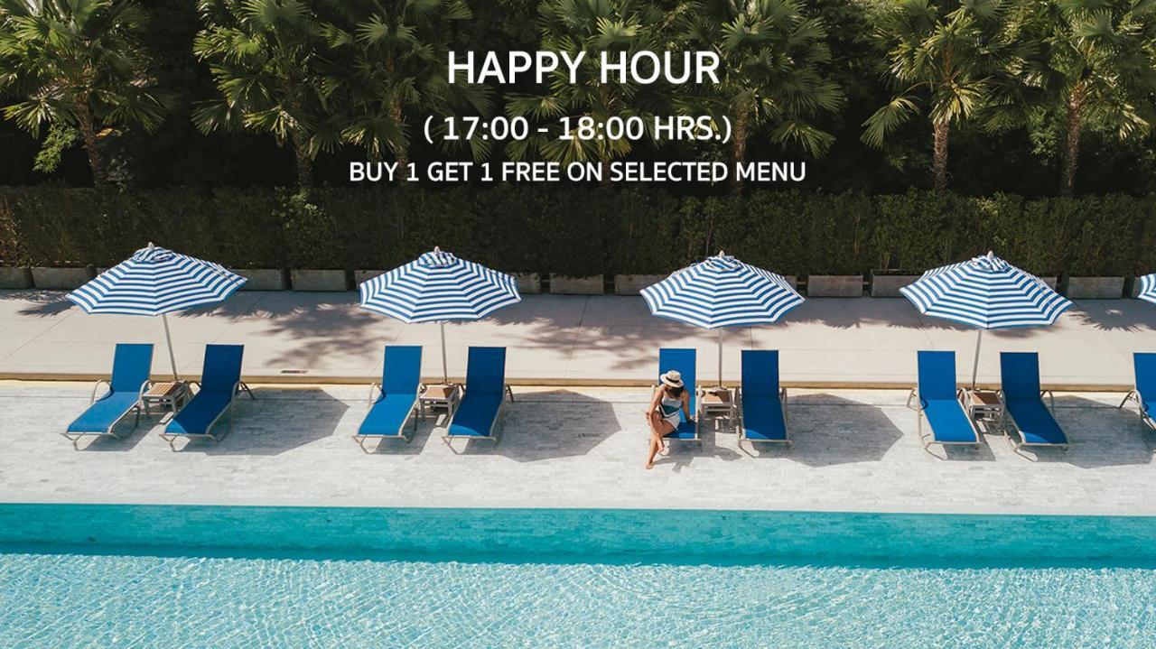 普吉岛海床大酒店-Sha高级认证 布吉 外观 照片 Happy hour at a pool